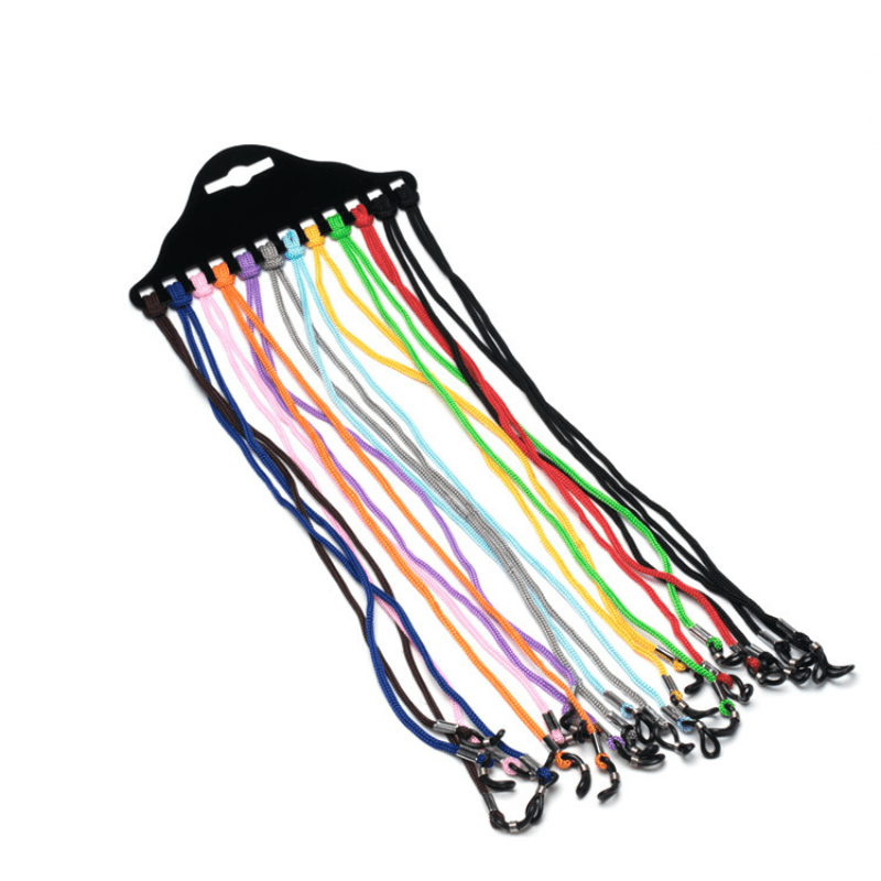 12pcs Random Glasses Rope Elastic Non-slip Strap Sunglasses Lanyard