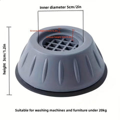 Anti shock Foot Pads 4pcs Rubber Legs Anti slip Silent Mat Washing Machine Suppo