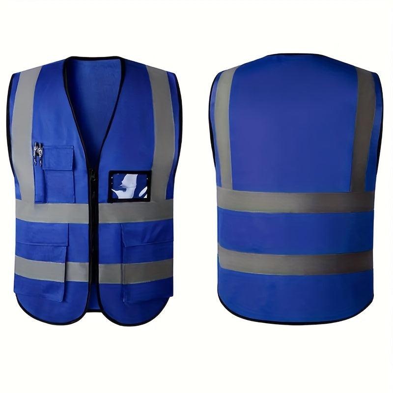 Reflective Safety Vest High Visibility Security With Pocket