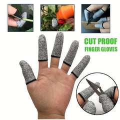 5pcs Anti Cutting Finger Sleeve Picker Kitchen Vegetable Cutting