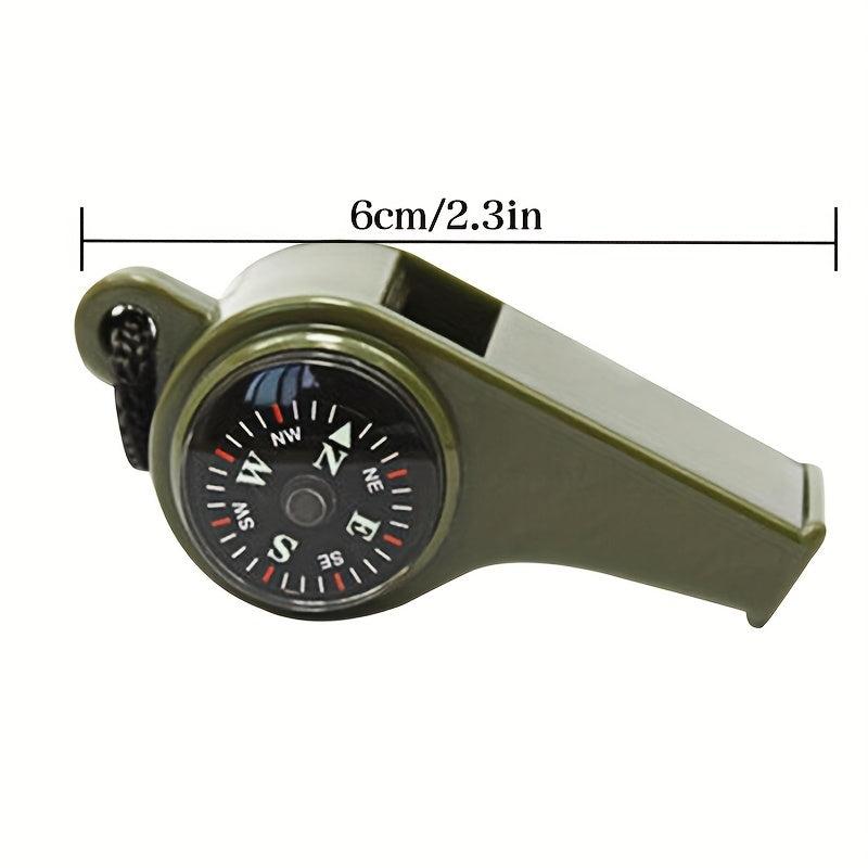 Emergency Survival Whistle Compass Thermometer Referee Cheerleading Whistle