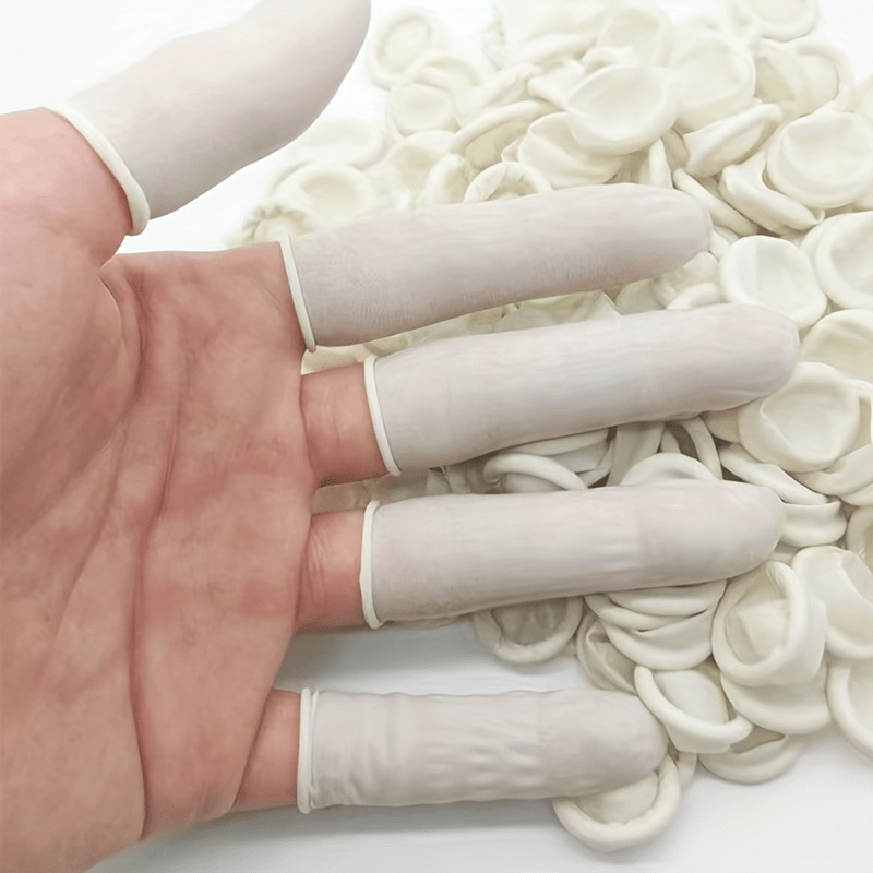 Disposable Thick Finger Cot Latex Wear-resistant Non-slip Rubber Finger Cot