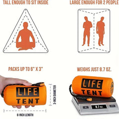 Life Tent Emergency Survival Shelter 2 Person Emergency Tent Tube Tent