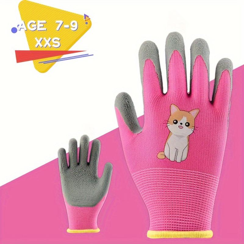 Kids Garden Gloves Water Dirt Resistant Anti Slip Palm Latex Coated
