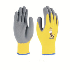 Kids Garden Gloves Water Dirt Resistant Anti Slip Palm Latex Coated