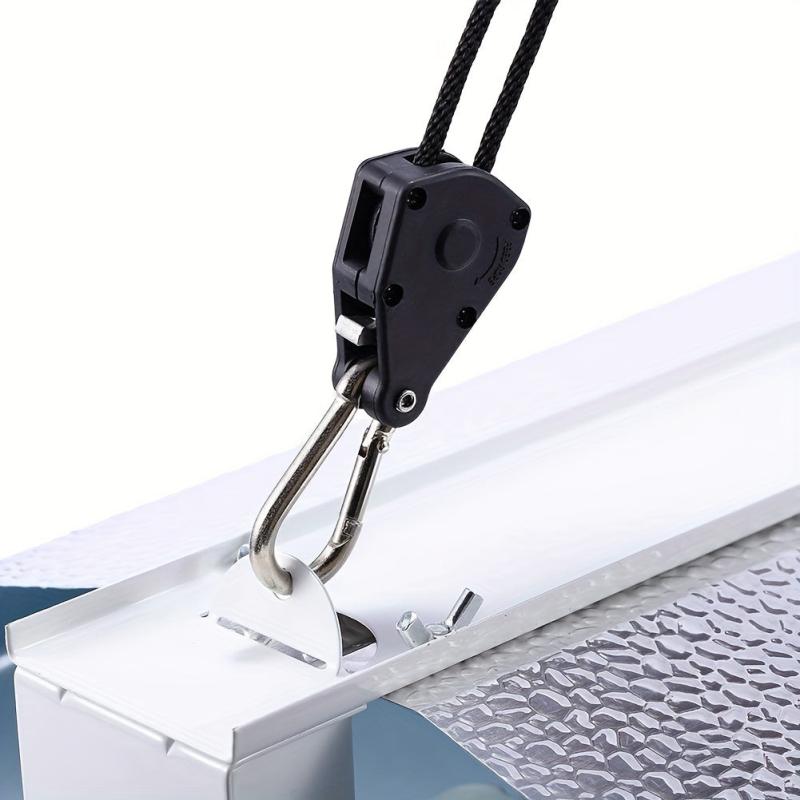 2pcs 7.54ft Ratchet Rope Lock Tie - Adjustable Rope Hanger for Tent, House Fan