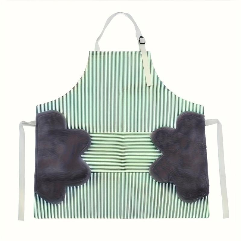 Kitchen Waterproof Striped Bandeau Apron Labor Protection Supplies