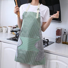 Kitchen Waterproof Striped Bandeau Apron Labor Protection Supplies