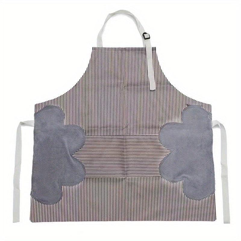 Kitchen Waterproof Striped Bandeau Apron Labor Protection Supplies
