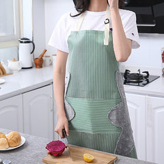 Kitchen Waterproof Striped Bandeau Apron Labor Protection Supplies