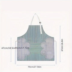 Kitchen Waterproof Striped Bandeau Apron Labor Protection Supplies