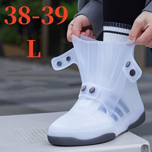 Two Tone Shoe Covers Waterproof Overshoes Washable Anti Skid Shoe Covers