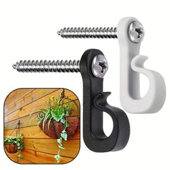 30pcs Plastic Safety Hooks for Plants & Keychains with Screws