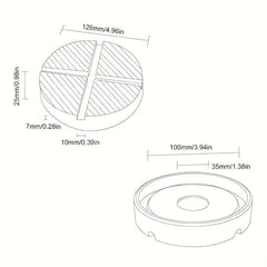 1pc Horizontal Jack Rubber Pad Non slip Heightening Lift Crane Support