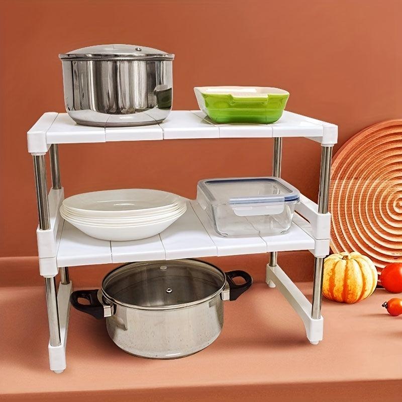 Stainless Steel Retractable Sink Rack Kitchen Storage Rack