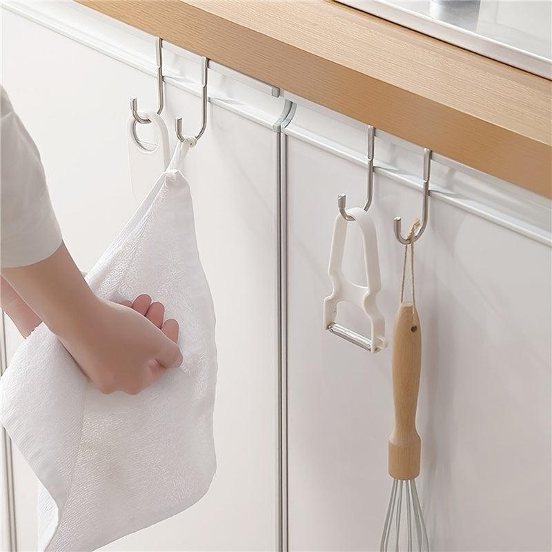 304 Stainless Steel Double Hook Holder For Hotel Heavy Duty Over The Door Hanger