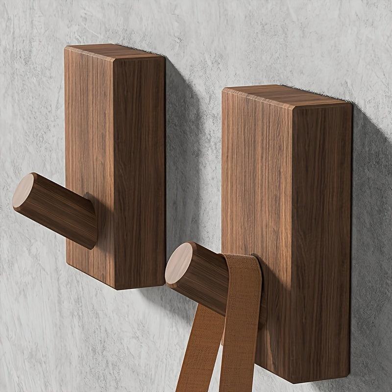 Wooden Hook Wall Wardrobe Modern Beech Walnut Hotel