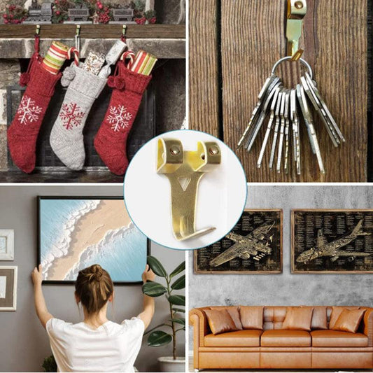 55pcs Metal Reinforced Picture Frame Hook Combo Box