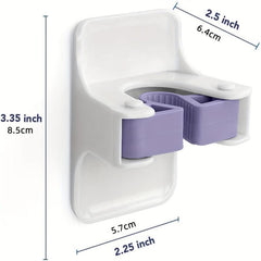 Sturdy Broom Holder Wall Mount Broom Gripper Holds Self Adhesive No Drilling