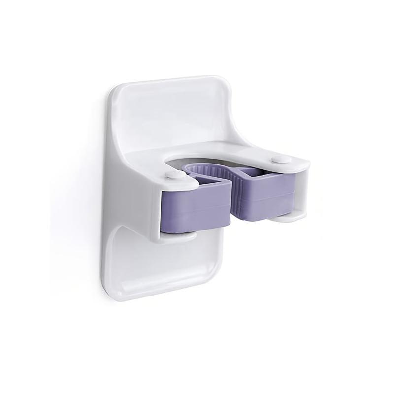 Sturdy Broom Holder Wall Mount Broom Gripper Holds Self Adhesive No Drilling
