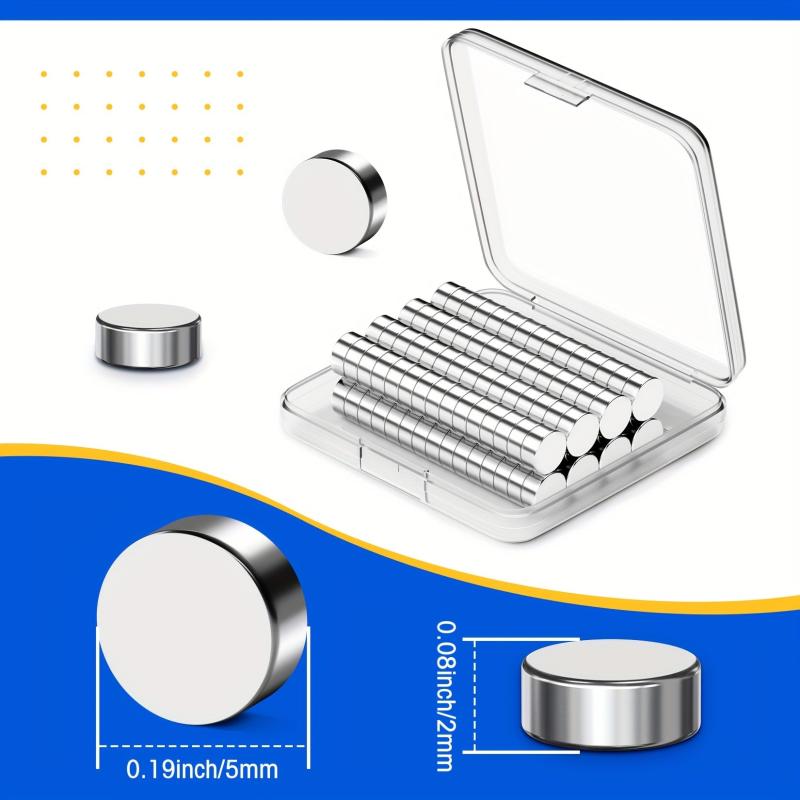 30pcs 5x2mm Mini Magnets for Office Whiteboard
