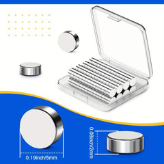30pcs 5x2mm Mini Magnets for Office Whiteboard