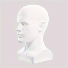 Male Model Head Display Stand for Accessories