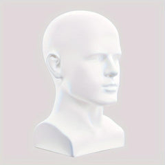 Male Model Head Display Stand for Accessories