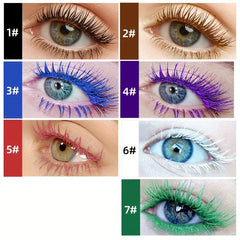 Colorful Mascara Waterproof Fast Dry Eyelashes Curls Extension