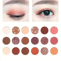 18 Colors Desert Eyeshadow Palette Shimmer & Matte Finish Long Lasting Blendable