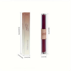 Cace Double Lip Glaze Long Lasting Velvet Non Smudge Waterproof Lipstick