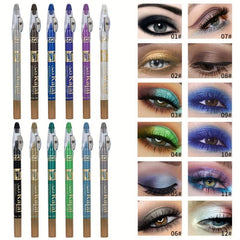 Waterproof Gunmetal Gray Eyeshadow Stick Creamy Metallic Shadow