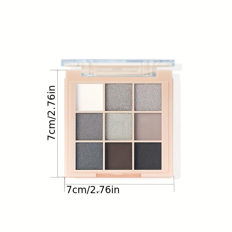 9 Colors Pearly Sequin Eyeshadow Palette Waterproof