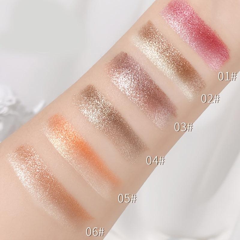 Two Tone Eyeshadow Stick Eye Brightening Pearly & Glitter Earth Tone