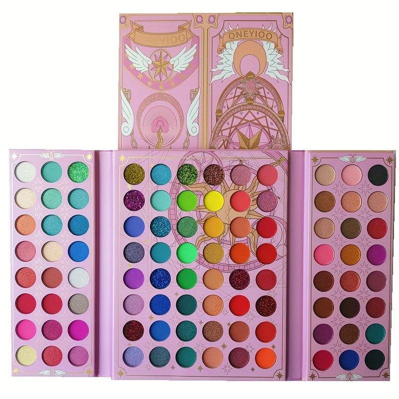96 Colors Retro Eyeshadow Palette Pearly Matte Finish Magic Card Makeup Gift