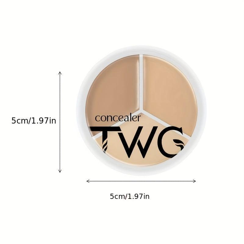 Long Lasting 3 Concealer Palette for Brightening and Covering Acne Marks