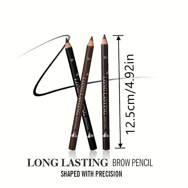 Waterproof Dual Purpose Eyeliner & Eyebrow Pencil Brown Makeup Pencil