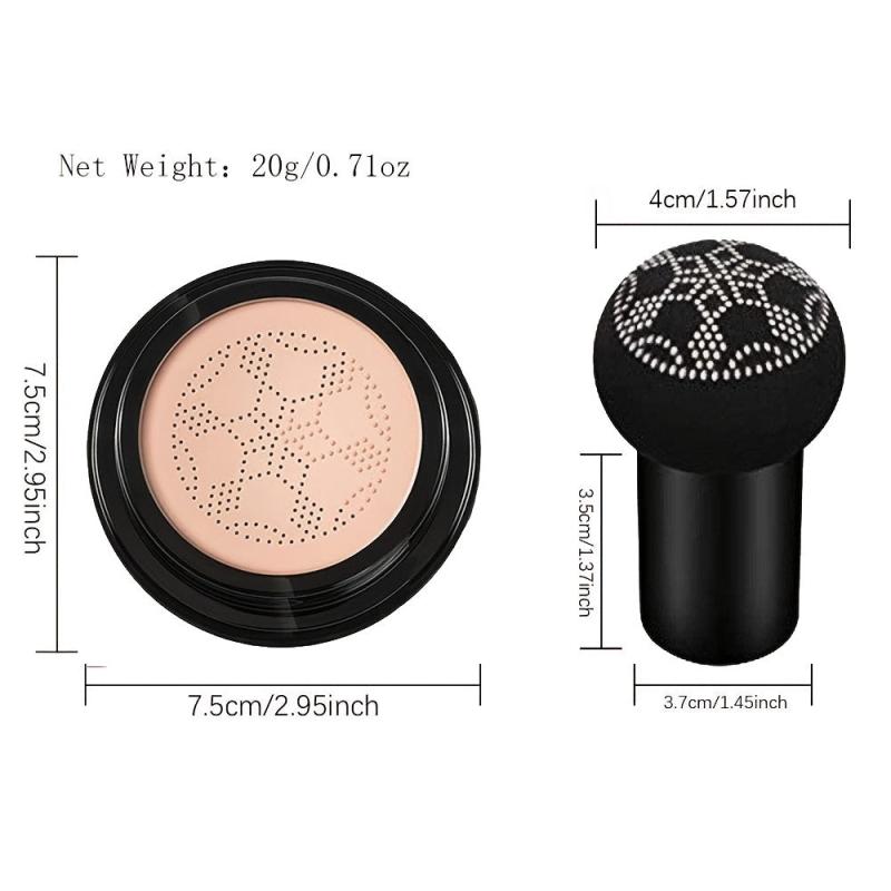 Moisturizing CC Cream with Sponge Head Semi Matte Finish
