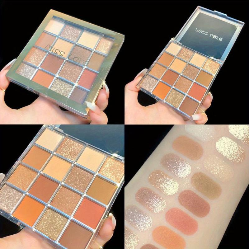 Vibrant 16-Color Eyeshadow Palette for Stunning Eye Look