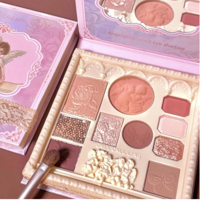Anime Eyeshadow Palette with Mirror & Hypoallergenic Formula
