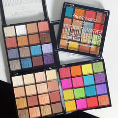 16 Color Eyeshadow Palette Matte Glitter Bright Blendable Dramatic Glamour Eye