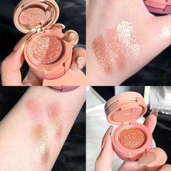 3-Shade Matte Glitter Sequins Eyeshadow Palette Lunch Box