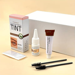 Waterproof Eyebrow Coloring Kit Long Lasting Gel Dye Set