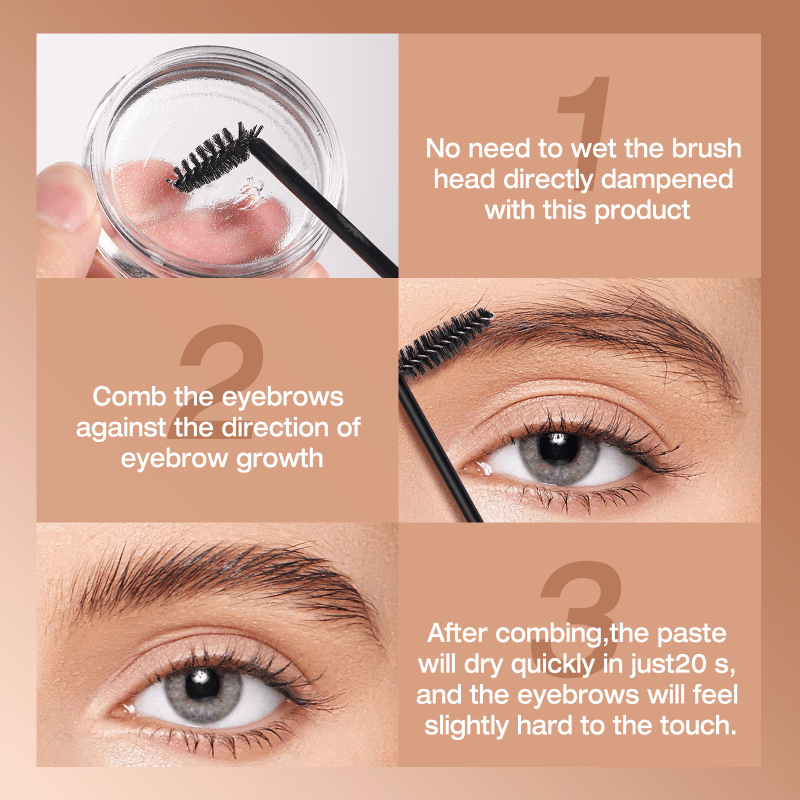 Clear Eyebrow Gel Waterproof Brow Styling Wax