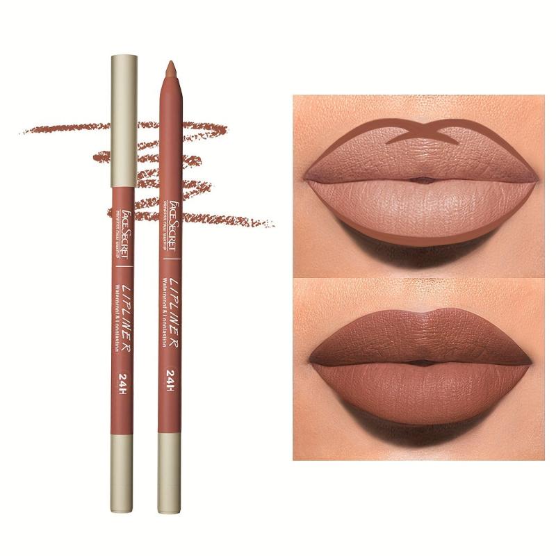 12 Colors Lip Liner Pen Waterproof Sweatproof Correcting Lip Liner Crayon