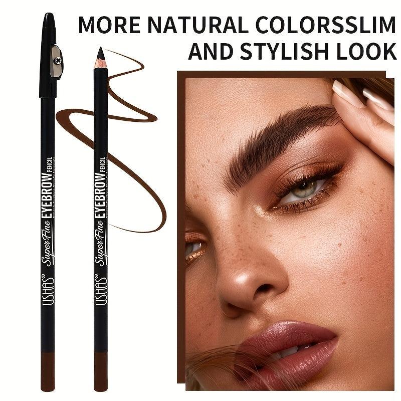 Eyebrow & Eyeliner Pencil Set with Sharpener