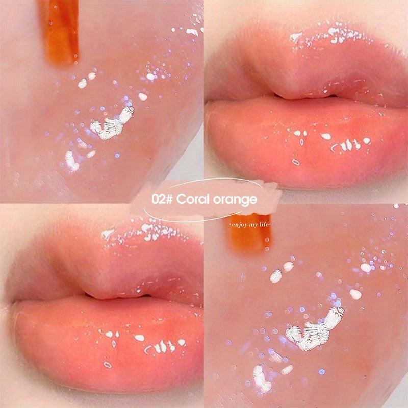 Honey Hydrating Lip Gloss with Glitter for Women - Gift and Lip Protection