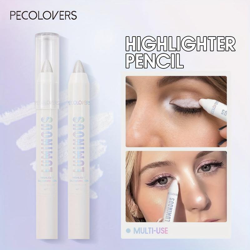 Glitter Silvery Eyeshadow Pen Waterproof Shimmer Matte Eyelid Under Crease Stick