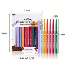 12 Brown Eyeliner Set Long Lasting No Smudge Matte Eyeliner Gift