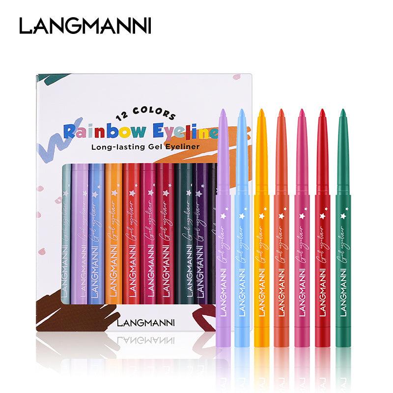 12 Brown Eyeliner Set Long Lasting No Smudge Matte Eyeliner Gift